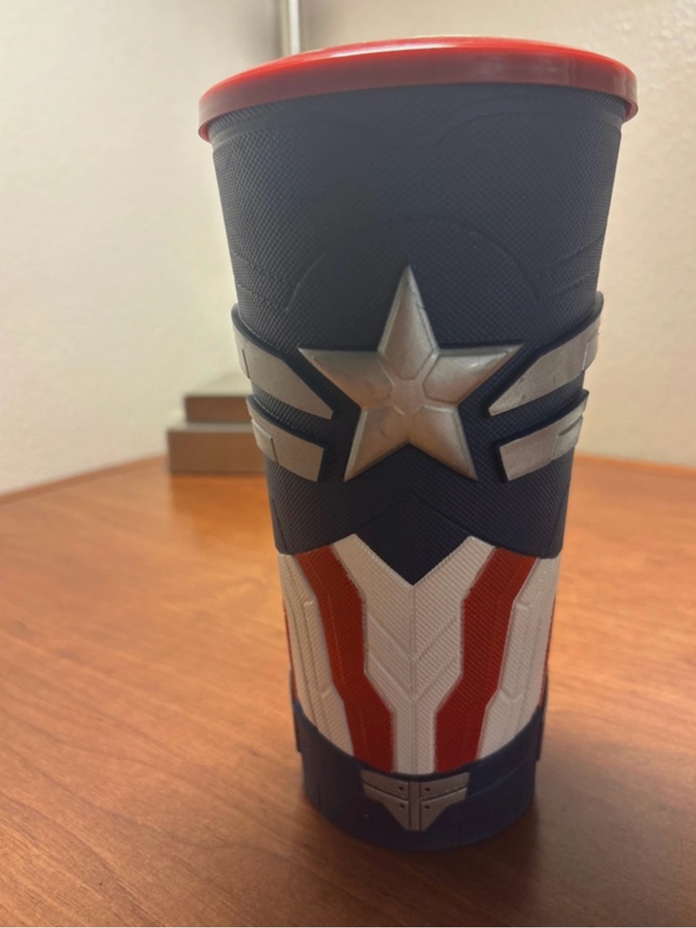 Captain America Inspired Blue and Red Tumbler